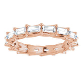 14K Rose 1 5/8 CTW Natural Diamond Eternity Band Size 7